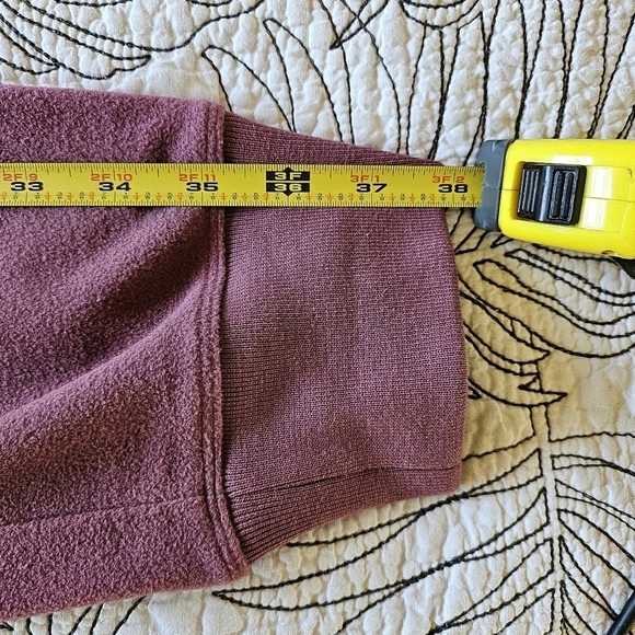 VGUC Athleta Balance Microfleece Jogger Pants Mauve Pink Small - Picture 14 of 14